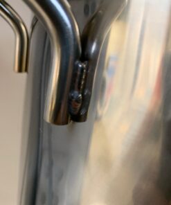 GasOne BS-64 Stainless Steel Kettle Pot Pre Drilled 4 PC Set Quart Tri Ply Bottom for Beer Includes Lid Ball Valve, Thermometer, Spigot-Home Brewing Supplies, 64 QT/16 GALLON 21 61H41AmOdDL