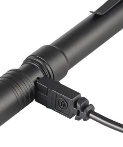 Streamlight 66133 Stylus Pro USB 350-Lumen Rechargeable Penlight with 120V AC Cord, Nylon Holster, Black Rechargeable with 120V AC Cord 18 61H4X1gRTLL 1