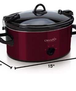 Crock-Pot 6-Quart Cook & Carry Oval Manual Portable Slow Cooker, Red - SCCPVL600-R 29 61H4yMvWISL