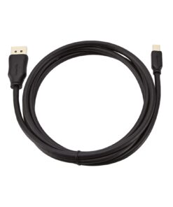 Amazon Basics Mini DisplayPort to DisplayPort Display Cable, 4Kx2K, Gold-Plated Plugs, 6 Foot, Black 6 Feet 1-Pack 16 61H6bsDW9L