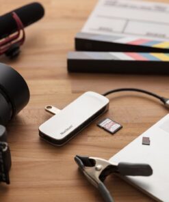 Kingston Nucleum USB C Hub, 7-In-1 Type-C-Adapter Hub Connect USB 3.0, 4K HDMI, SD and MicroSD-Card, USB Type-C Charging for MacBook, Chromebook, and Other USB Type-C devices Single Item 40 61H6o0brSYL