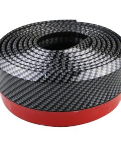 Front Lip ,HengJia Auto Parts 2.5m/8.2ft Car carbon fiber front lip,Front Bumper Lip ,Carbon Lip ,Side Skirt, front lip spoiler 100% waterproof protection(Carbon black) 36 61H6pRUMmmL