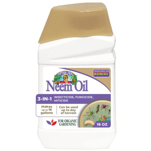 Bonide Captain Jack's Neem Oil, 16 oz. Concentrate, Multi-Purpose Fungicide, Insecticide and Miticide for Organic Gardening