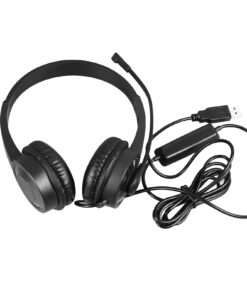 USB Headset with Microphone, Hands Free Call Center Binaural Headphone with Noise Cancelling & Audio Controls, Stereo Computer Headphone for Business Call Center Office 15 61H8FFFEx3L