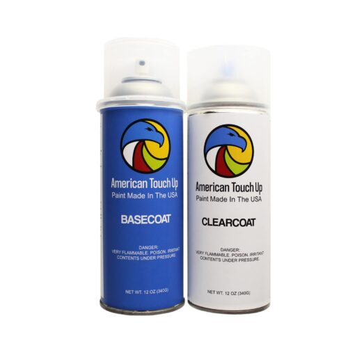 American Touch Up Paint Compatible with Chevy | WA636R/8636/17/GAN/636R Switchblade Silver Metallic | Spray Paint (Basecoat/Clearcoat) Basecoat/Clearcoat