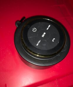 iFox Portable Bluetooth Shower Speaker, IPX7 Waterproof Outdoor Wireless Speaker, Built-in Mic, Carabiner, Beach, Camping, Hiking, Pool, Great Gift, Black/Gold 41 61H9ZWae8zL