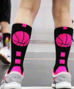 MadSportsStuff Basketball Socks for Boys Girls - Athletic Crew Socks - Youth and Adult Sizes Medium Royal/Gold 11 61HALm4qJSL