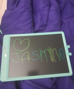 FLUESTON LCD Writing Tablet, Doodle Board Toys Gifts for 3-8 Year Old Girls Boys, 10 Inch Colorful Electronic Board Drawing Pad for Kids, Gifts for Toddler Educational Learning Travel Birthday, Blue Delightful Dolphin Blue 27 61HANQdZzwL