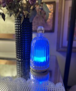 DOUDING Glass Essential Oil Diffuser Humidifier, Ultrasonic Aromatherapy Diffuser Cool Mist with Auto Shut-Off, 7 Colors Adjustable Diffuser for Home, Bedroom, Office, Yoga, 120ml(White Base) White Base 47 61HAaBjT8qL