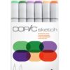 Copic Sketch, Alcohol-based Markers, 6pc Set, Secondary Tones Marker Set 7 61HB0ginoL