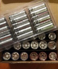 EverBrite 18-Pack Mini LED Flashlight Set - Portable Flashlights Ideal for Hurricane Supplies Camping, Night Reading, Cycling, BBQ, Party, Backpacking - Includes Lanyard & 54 x AAA Batteries 65 61HCUwBGZ6L