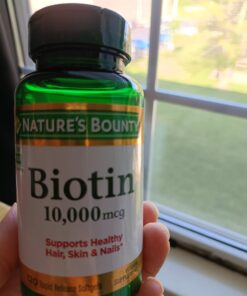 Nature's Bounty Biotin, Supports Healthy Hair, Skin and Nails, 10,000 mcg, Rapid Release Softgels, 120 Ct Unflavored 120 Count (Pack of 1) 29 61HDVWeBiBL