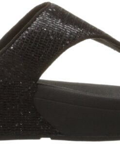 Fitflop Women's Lulu Superglitz Textile Sandal 11 Black 13 61HDYwneumL