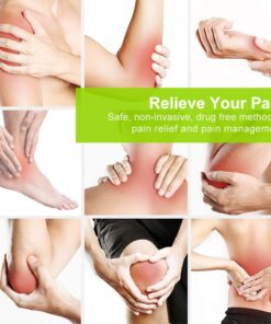 AUVON Dual Channel TENS EMS Unit 24 Modes Muscle Stimulator for Pain Relief, Rechargeable TENS Machine Massager with 12 Pads, ABS Pads Holder, USB Cable and Dust-Proof Storage Bag A Sliver 21 61HDhHYYLIL