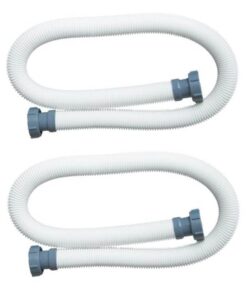 Intex Plastic 1.5" Diameter Accessory Pool Pump Replacement Hose - 59" Long - Set of 2 Hoses 4 61HFQVSjoS