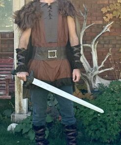 Men's Mighty Viking Costume Large/X-Large Brown 6 61HFkPOeYgL