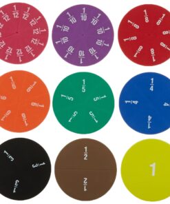 Teacher Created Resources Foam Fraction Circles (20611),Multi 10 61HG4S7araL