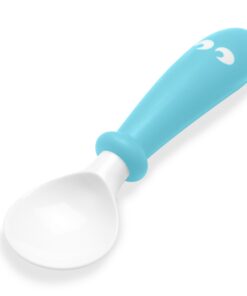 BABYBJORN Baby Plate, Spoon and Fork - Orange/Turquoise, 2-Pack 1 17 61HGiAtCWRL