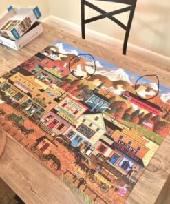 Buffalo Games - Charles Wysocki - Pete's Gambling Hall - 1000 Piece Jigsaw Puzzle , Brown 20 61HHhXiJi2L