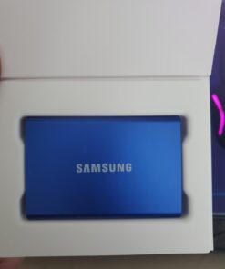 SAMSUNG SSD T7 Portable External Solid State Drive 1TB, Up to USB 3.2 Gen 2, Reliable Storage for Gaming, Students, Professionals, MU-PC1T0H/AM, Blue 1 TB 51 61HIABUQ2vL