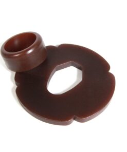 Bokuto Bokken Tsuba and Dome (Stopper) Brown