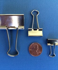 Officemate Silver Binder Clips, Assorted Sizes, 30/Tub (31021) 34 61HIxfypPML