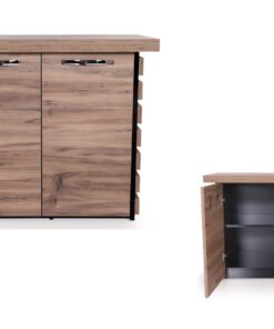 Casa Mare 87" Wood Office Furniture Set of 4pcs | Executive Desk w/Leather Pad | Large Storage Cabinet w/Chrome Handles & Legs | Modern File Cabinet | Coffee Table | Sturdy Farmhouse Home Workstation 15 61HKDE4o2sL