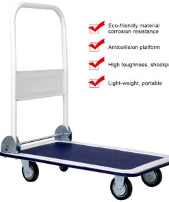 Giantex 10 Costway Platform Cart Dolly Folding Foldable Moving Warehouse Push Hand Truck, 330lbs Weight Capacity, Blue 17 61HKnksMQWL