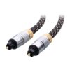 Cable Matters Toslink Cable (Toslink Optical Cable, Digital Optical Audio Cable) 3 Feet with Metal Connectors and Braided Jacket 3 ft 49 61HKyQXVvBL