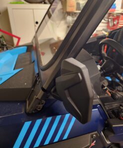 Chupacabra Offroad UTV Side Mirror Kit (2 Pack) Fits 1.6"- 2" Round Roll Cage Bar, Side UTV Mirrors w/Break Away & Adjustable Design - High Impact Shatter Proof Tempered Glass (Driver/Passenger Side) 58 61HLo2MNtcL