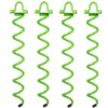 Ashman 16 Inch Spiral Ground Anchor Green Color - Ideal for Securing Animals, Tents, Canopies, Sheds, Car Ports, Swing Sets (Pack of 4) 1 4 Pack 2 61HMC8vbKSL