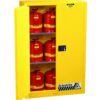 JUSTRITE 894500 Sure-Grip EX Standard Safety Cabinet, 43w x 18d x 65h, Yellow, 45 Gallon 3 61HN5d1URL