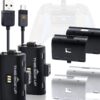 Nyko Xbox One Power Kit Plus - Rechargeable Battery Kit with 2 Batteries, Black & White Covers, 8-foot Micro-USB Charge Cable - Ultimate Xbox Accessories - Power, Cable, & Replacement Battery Doors Power Kit Plus Xbox One