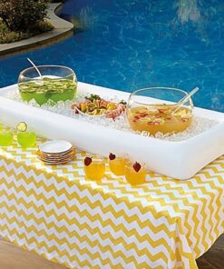 Cool Downz Inflatable Salad/Serving Bar, White, 51"L x 25" W x 4.5"Deep 20 61HNquUXctL