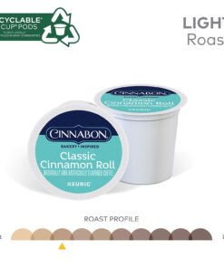 Cinnabon Classic Cinnamon Roll, Single-Serve Keurig K-Cup Pods, Flavored Coffee, 24 Count 24 Count (Pack of 1) 19 61HNvIOyYkL