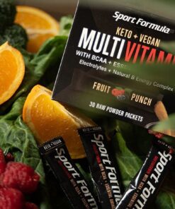 Liquid Multivitamin Drink Mix Vitamin Powder BCAA Won't Upset Your Stomach Daily Keto MultiVitamin for Men and Women Amino Acid Powder Fruit Punch Packet Multivitamin Powder Electrolytes 5.29 Ounce (Pack of 1) 17 61HO9iYc5xL