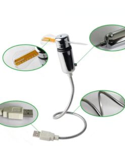 ONXE LED USB Clock Fan with Real Time Display Function,Stocking Stuffers for Men Christmas Gadgets,1 Year Warranty (Clock 18 61HOso5ZrWL