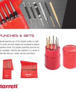 Starrett Brass Drive Pin Punch with Knurled Grip for Driving Pins Into or Out of a Workpiece, Softer Materials, Non-Sparking - 4" Length, 1/8" Punch Diameter - B565G 8 61HPZyX56L