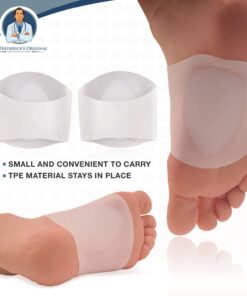 Dr. Frederick’s Original Arch Support Shoe Insert Gel Set - 2 Pieces - Soft Gel Sleeves for Plantar Fasciitis Support & Flat Foot Support - Pain Relief - Men & Women - Large - W8-14 | M6-13 2 Count (Pack of 1) 21 61HQ6J7H3rL