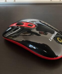 LeadsaiL Wireless Computer Mouse, 2.4G Portable Slim USB Mouse, Silent Click Cordless Mouse 3 Adjustable Levels, 4 Buttons Laptop Mouse for Windows Mac PC Notebook AA Battery-Red 35 61HRDoEDgIL