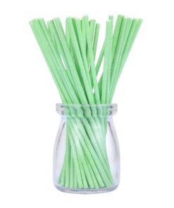 210ct 6 inch Colored Lollipop Sticks 7 Colors for Cake Pops Apple Candy (Rose-red, Blue, Yellow, Purple, Green, Watermelon Red, White) 17 61HRlPFNfsL