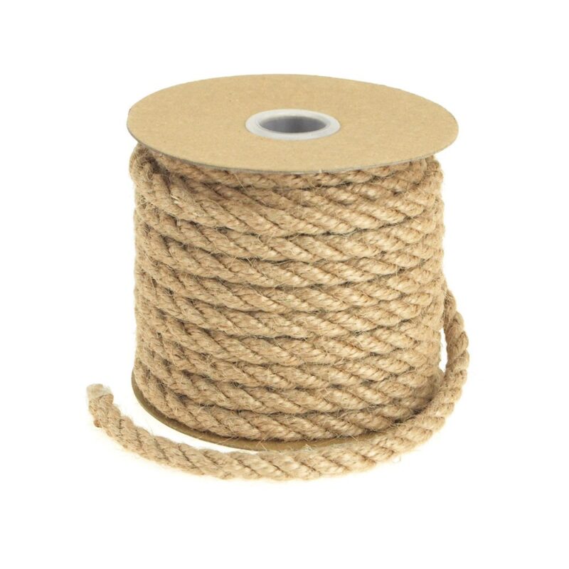 Homeford Burlap Jute Fiber Twine Rope, Natural, 6mm, 10 Yards
