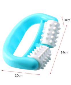 Handheld Massage Roller,Full Body Anti Cellulite 2 Wheels Manual Muscle Massager Fit for Foot Hand Body Neck Head Leg Pain Relief 15 61HURT1hriL