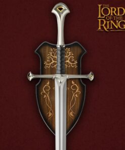 United Cutlery King Elendil's Narsil Sword | Licensed Lord of the Rings Movie Replica | 24K Gold Plated Fittings | Certificate of Authenticity 14 61HUcwdzNeL