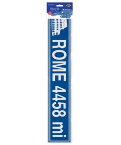 Beistle 54151 Party Supplies, 4" x 24", Blue/White Travel Street Sign Cutouts (4 Pack) 13 61HUwoH3p4L