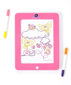 Alternative view of Mindscope Light Up LED Glow PAD Writing Board Pink Animator with Glow Markers