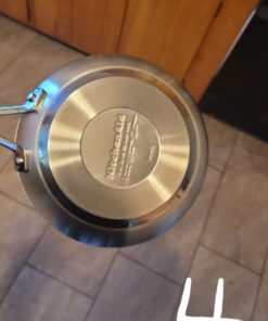 KitchenAid 3-Ply Base Stainless Steel Cookware Pots and Pans Set, 10 Piece, Brushed Stainless 51 61HWzSRvztL