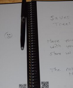 Rocketbook Core Reusable Smart Notebook | Innovative, Eco-Friendly, Digitally Connected Notebook with Cloud Sharing Capabilities | Dotted, 6" x 8.8", 36 Pg, Infinity Black, with Pen, Cloth, and App Included 1 Inifinity Black Executive 32 61HXWyyDqPL