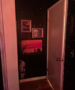 Glow in The Dark Stars Wall Stickers, Adhesive Dots and Moon for Starry Sky, Galaxy Decor Bright and Realistic for Any Room (Green) Green 50 61HYwX9HgmL