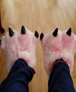 Wishpets Stuffed Animal - Soft Plush Toy for Kids - Pink Furry Tiger Slippers 29 61HZckdv0PL